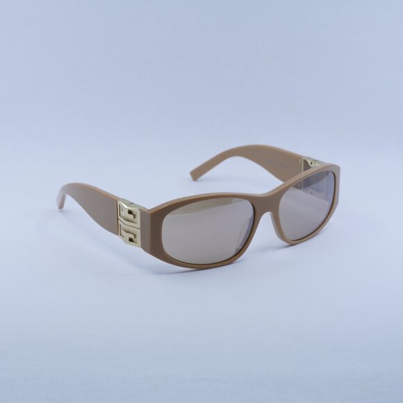 🕶️ New Givenchy GV40054I 57G Sunglasses - Shiny Beige Frame - Picture 9 of 11